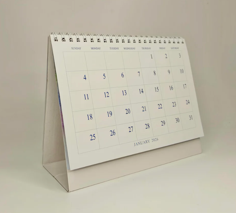 2026 Flower Desk Calendar - Sri Aurobindo Ashram Pondicherry