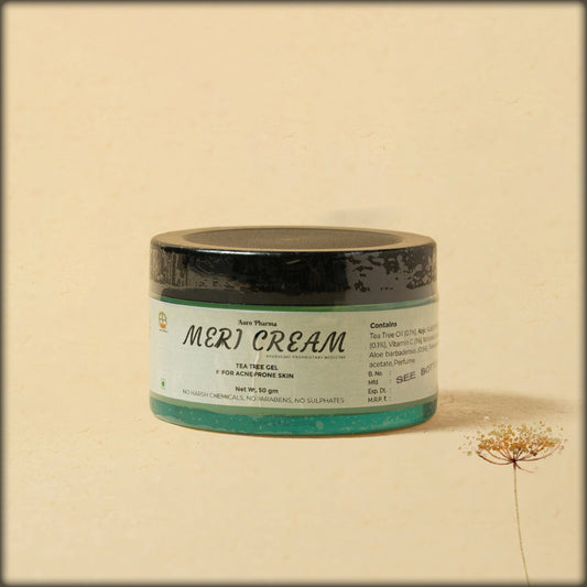 auro pharma meri cream ayurvedic proprietary medicine tea tree gel for acne prone skin