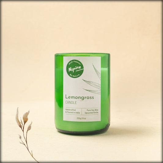 nspire lemongrass pure soy wax candle