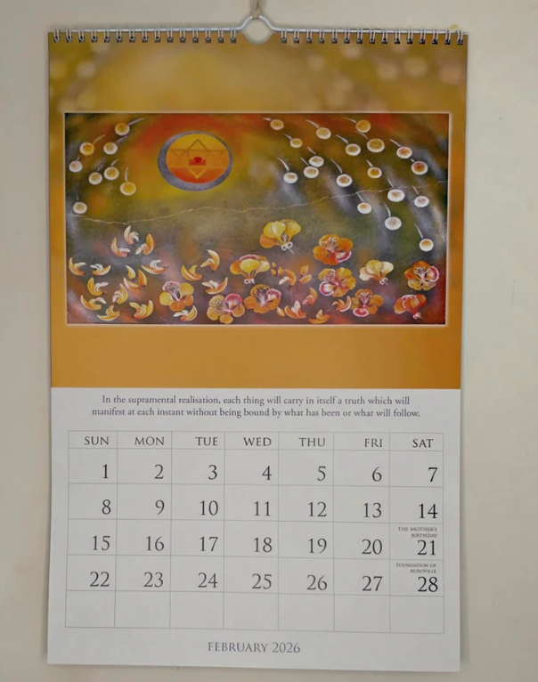 Art Wall Calendar 2026 - Playground Sri Aurobindo Ashram