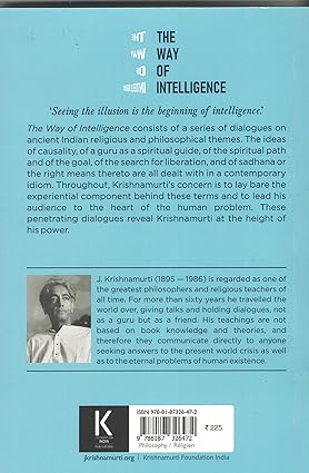 The Way of Intelligence By J Krishnamurti