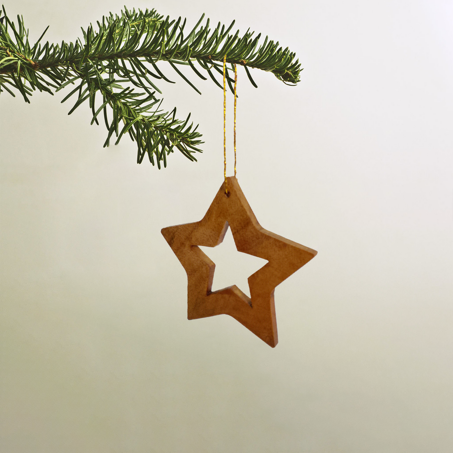 Wood - Ecofriendly Christmas Decor Star Hanging