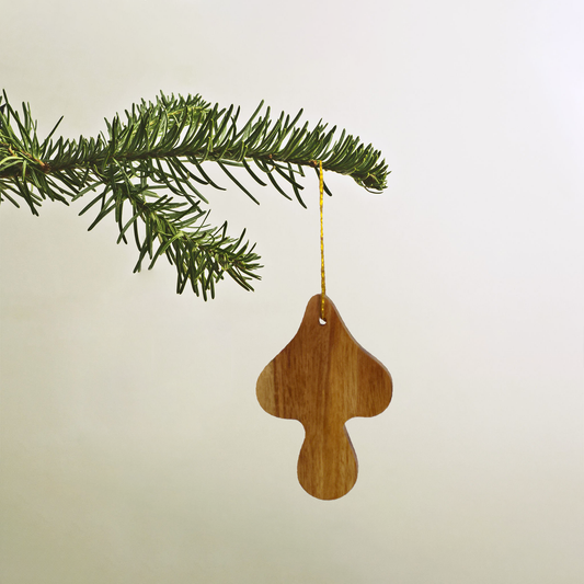 Wood - Ecofriendly Christmas Decor Hanging Mushroom