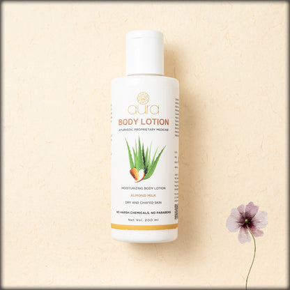 aura body lotion almond milk