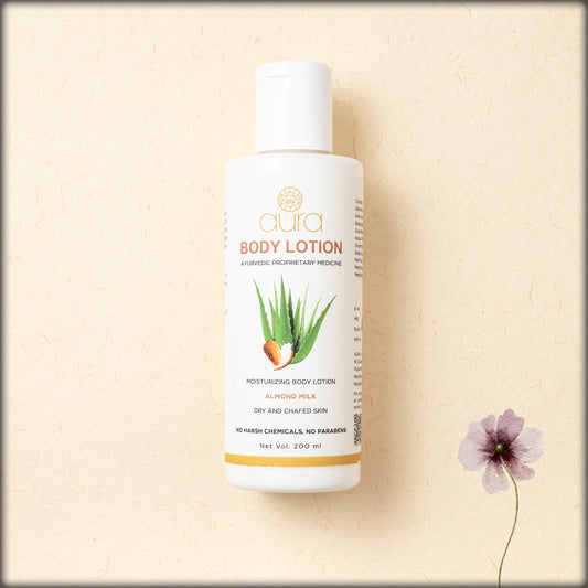 aura body lotion almond milk