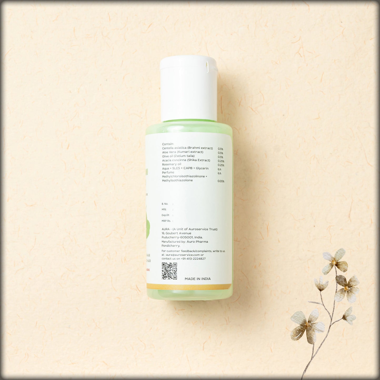 aura aloe brahmi (centella) shampoo