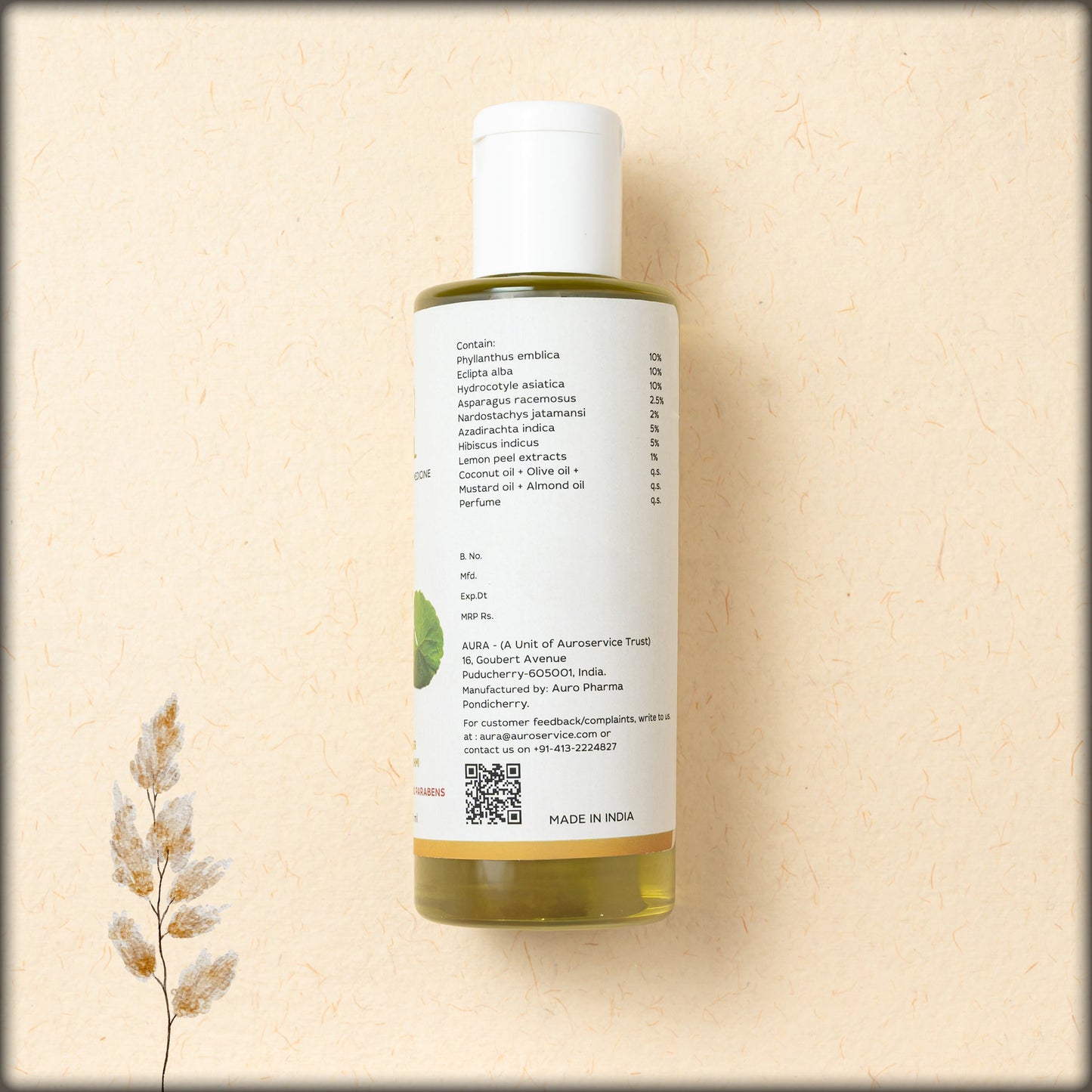 aura amla and brahmi hair oil