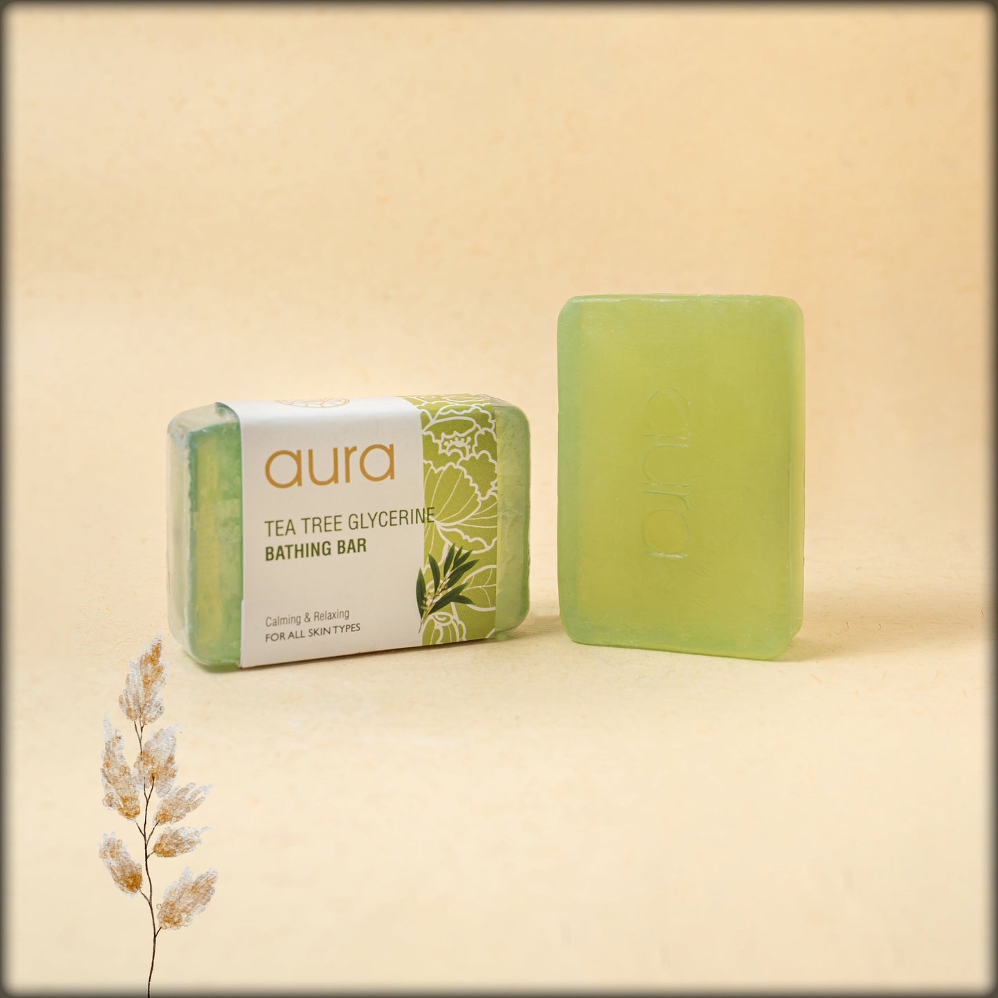 aura tea tree glycerine bathing bar