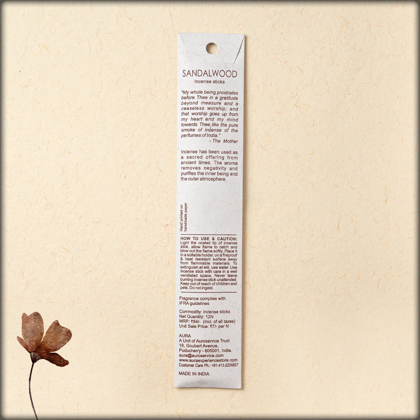aura sandalwood incense sticks
