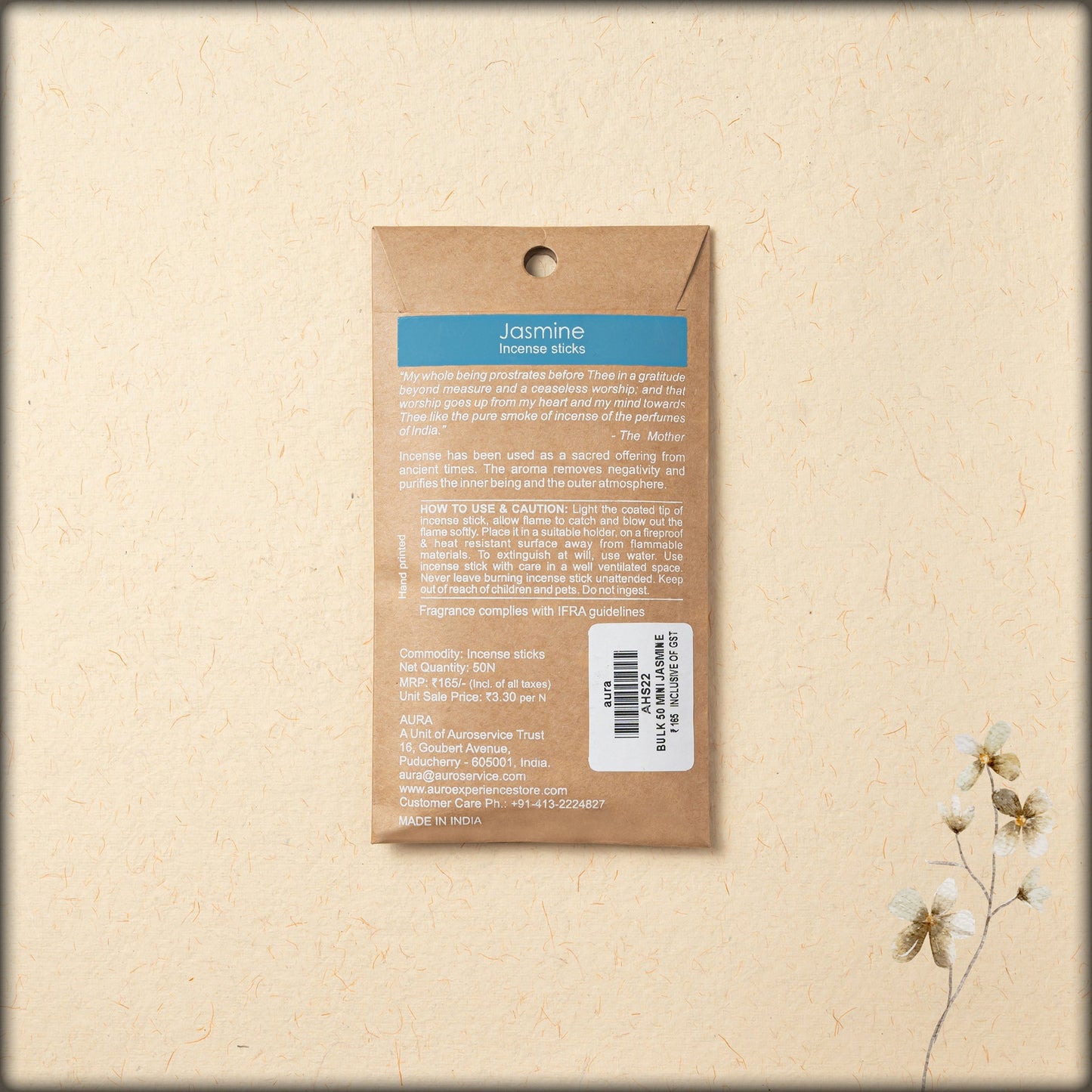 aura jasmine incense sticks