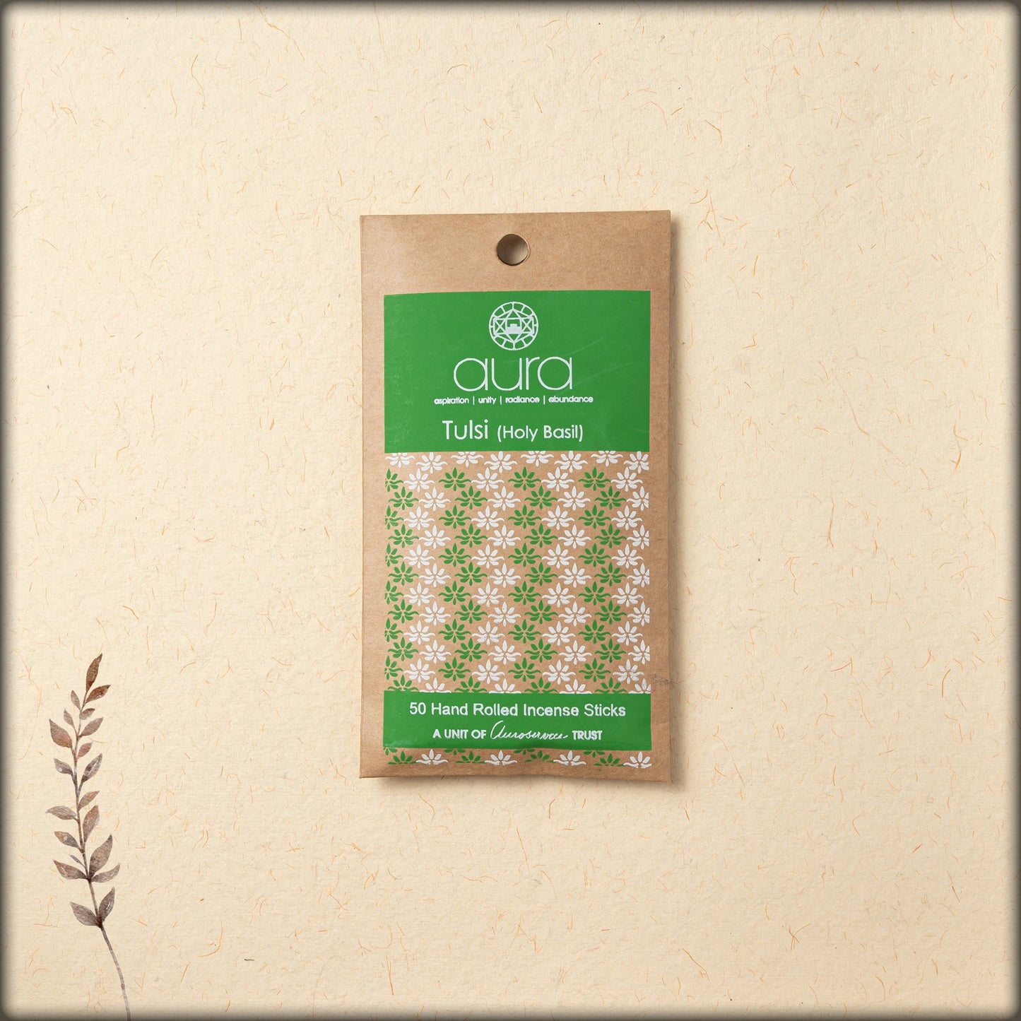 aura tulsi (holy basil) incense sticks