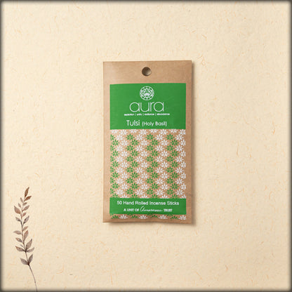 aura tulsi (holy basil) incense sticks