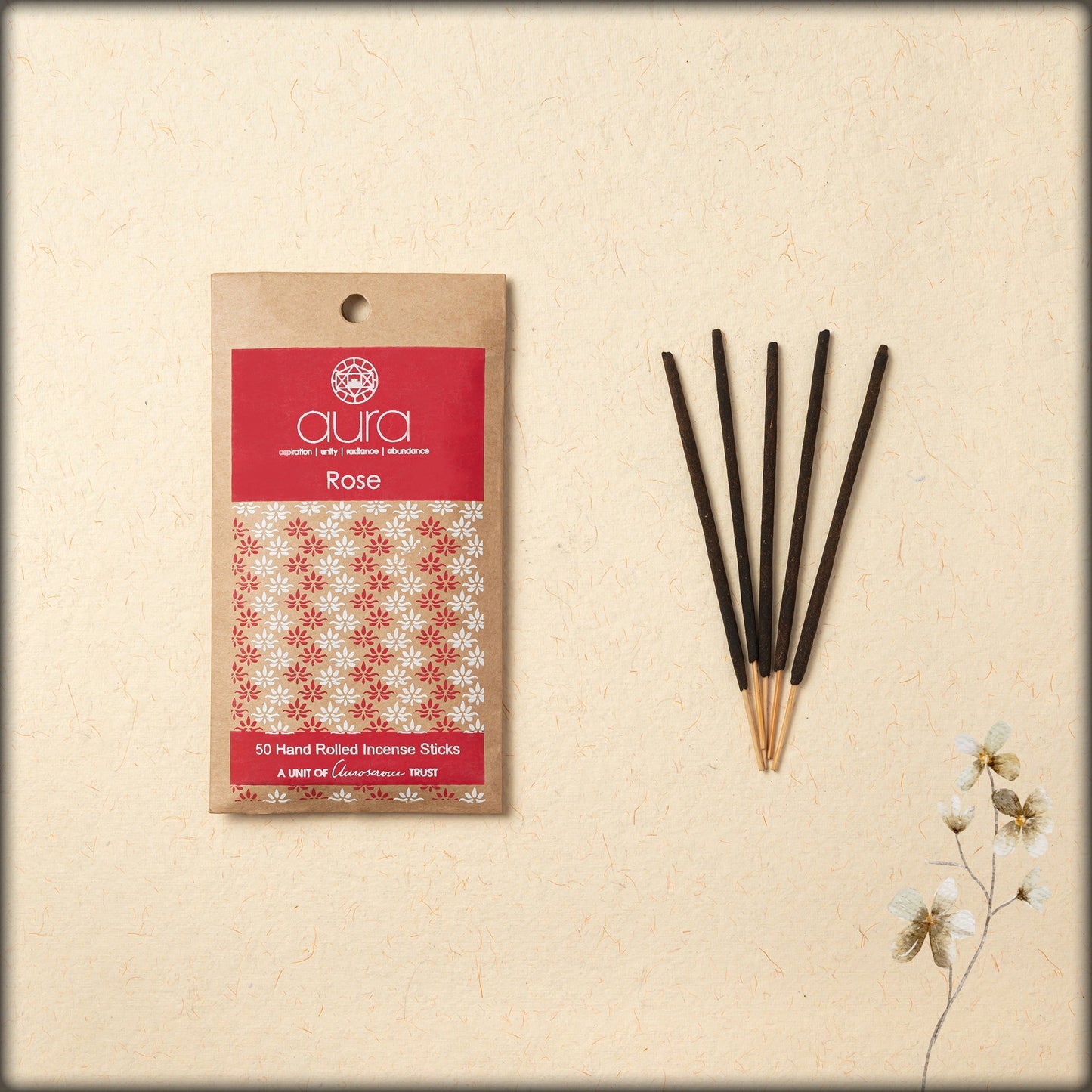 aura rose incense sticks