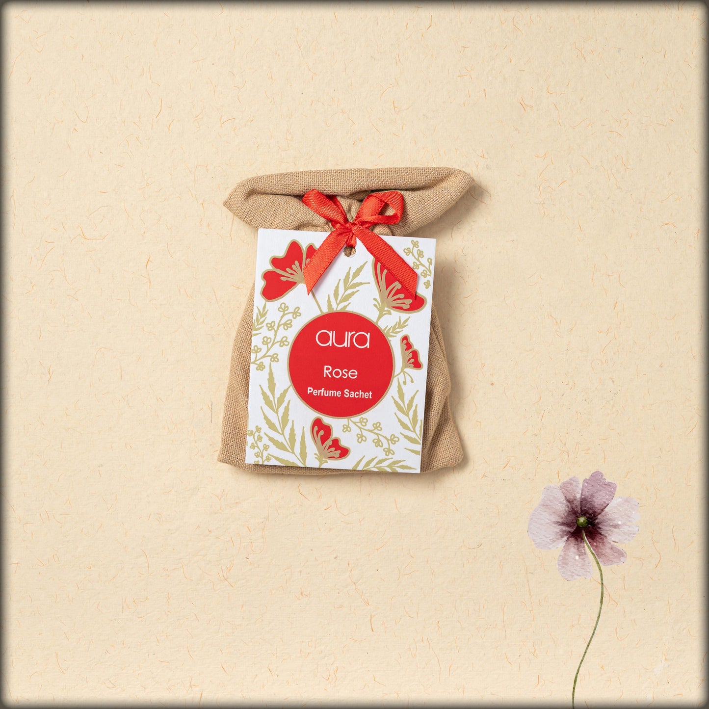 aura rose perfume sachet