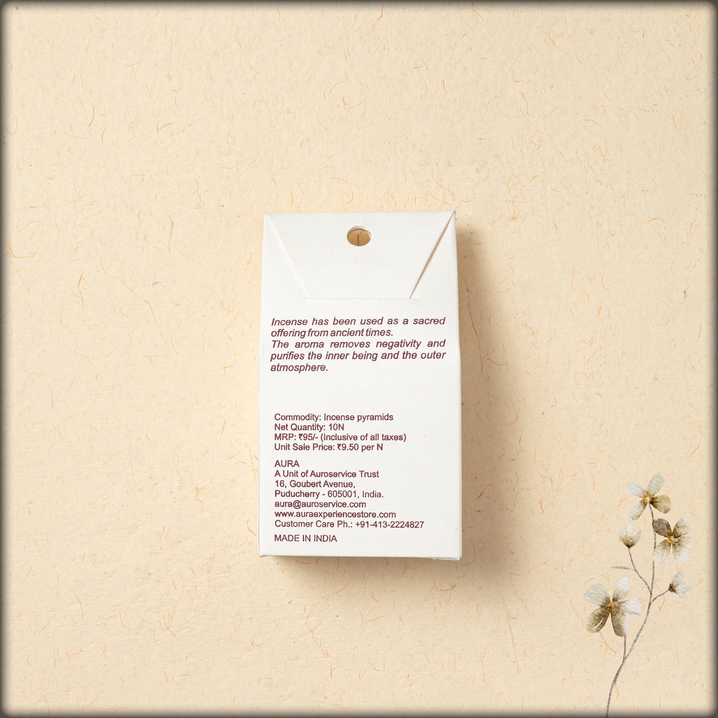 aura sandalwood incense pyramids