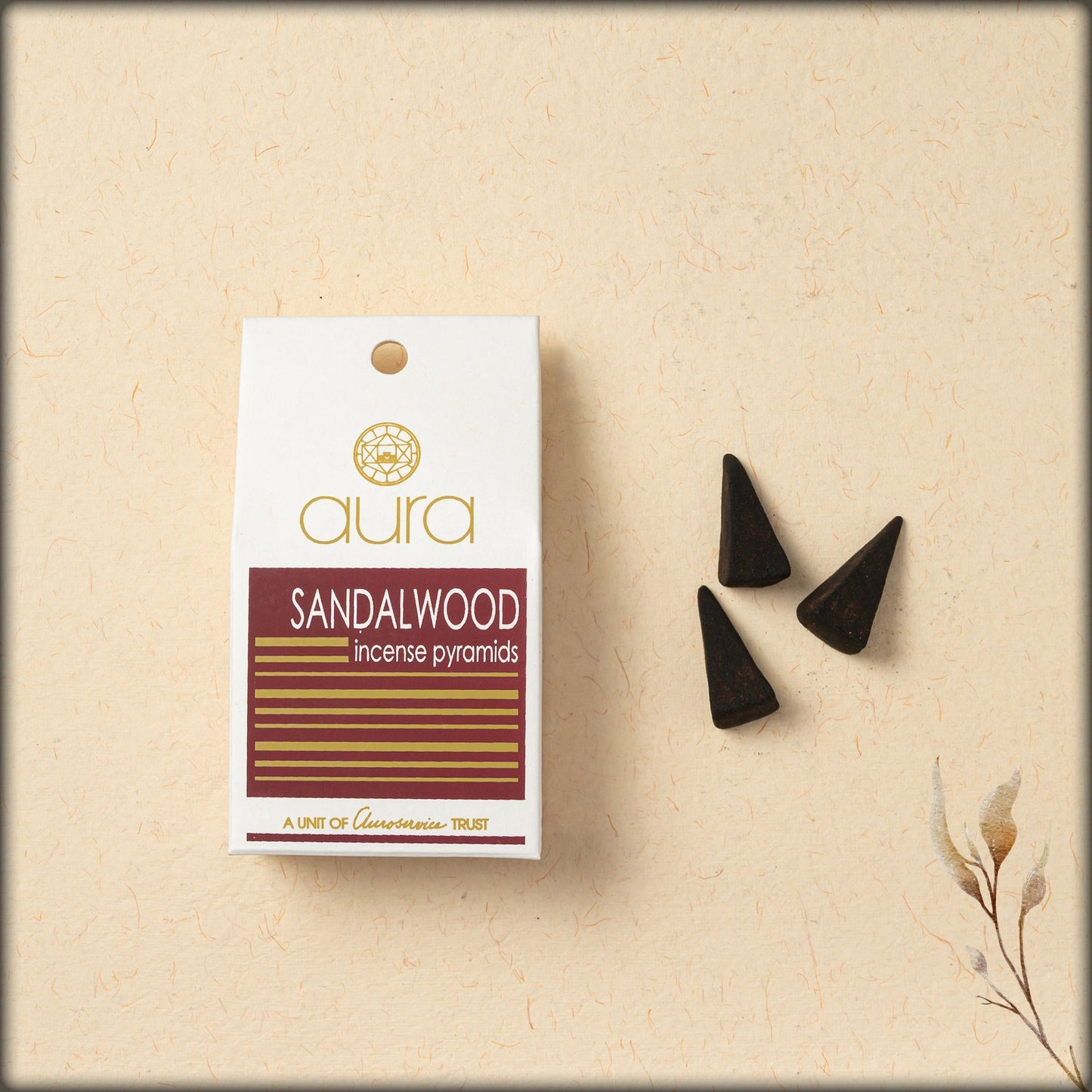 aura sandalwood incense pyramids