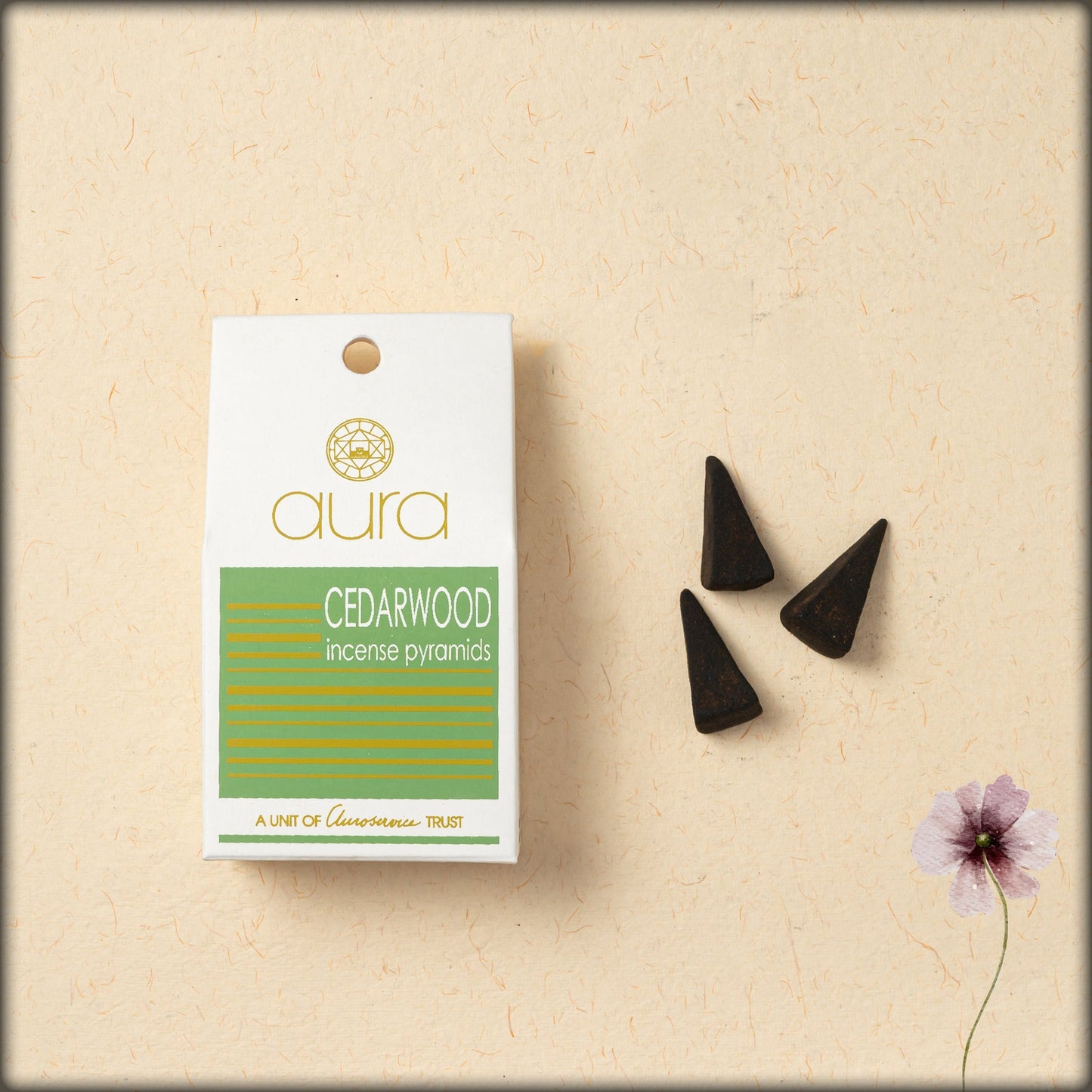 aura cedarwood incense pyramids