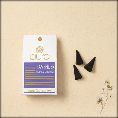 aura lavender incense pyramids