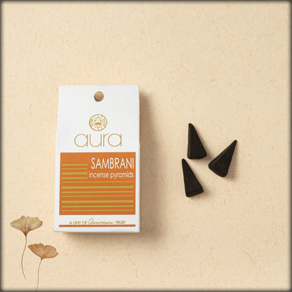 aura sambrani incense pyramids