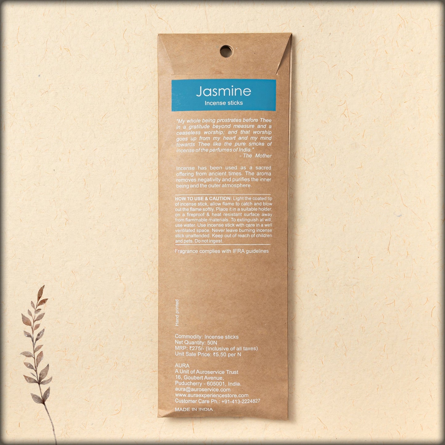 aura jasmine incense sticks