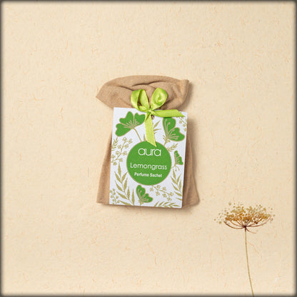 aura lemongrass perfume sachet