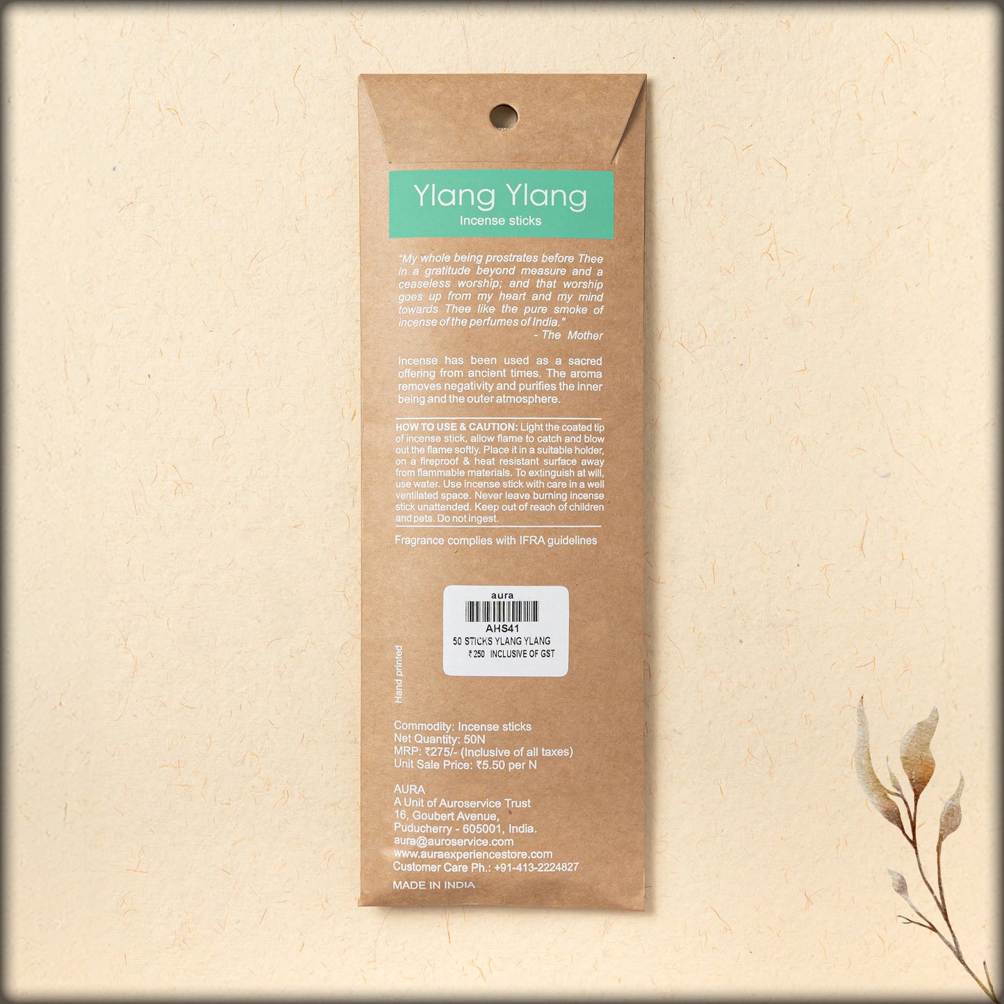 aura ylang ylang incense sticks