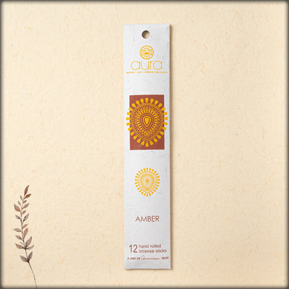 aura amber incense sticks
