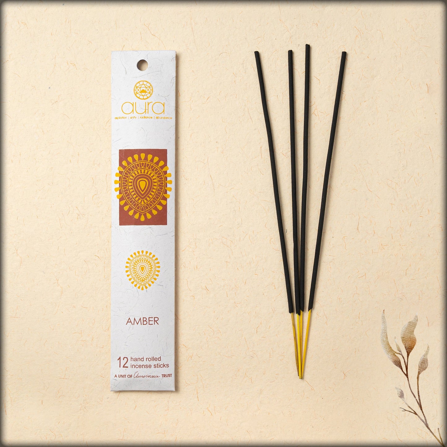 aura amber incense sticks
