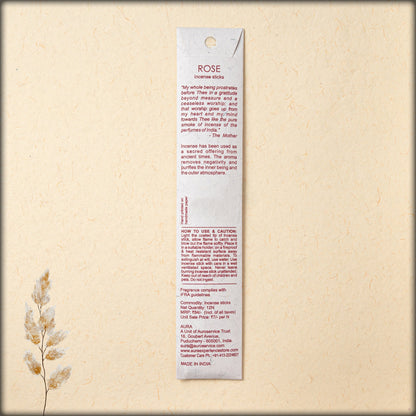 aura rose incense sticks