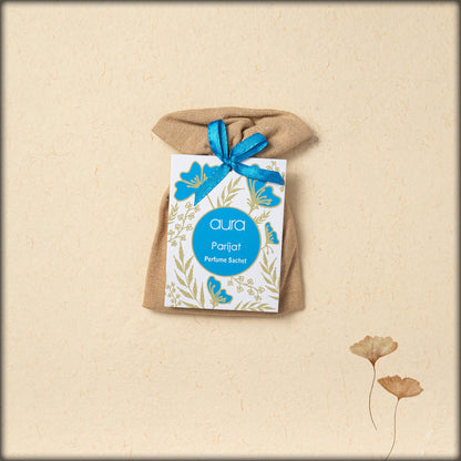 aura parijat perfume sachet
