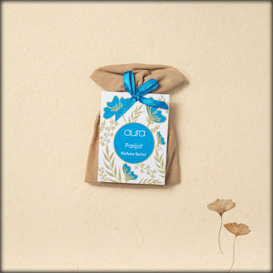 aura parijat perfume sachet