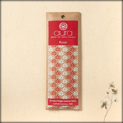 aura rose incense sticks