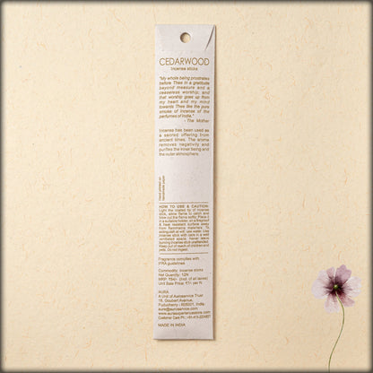 aura cedarwood incense sticks