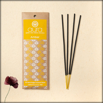 aura amber incense sticks