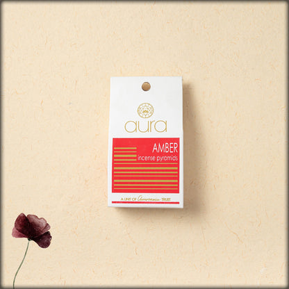 aura amber incense pyramids