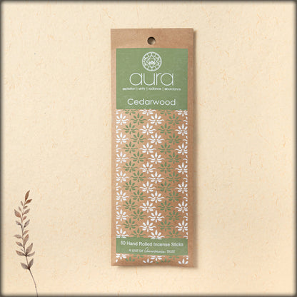 aura cedarwood incense sticks