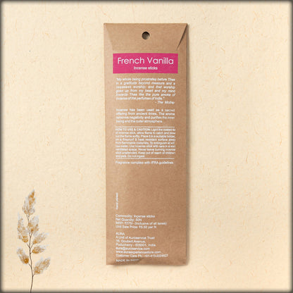 aura french vanilla incense sticks