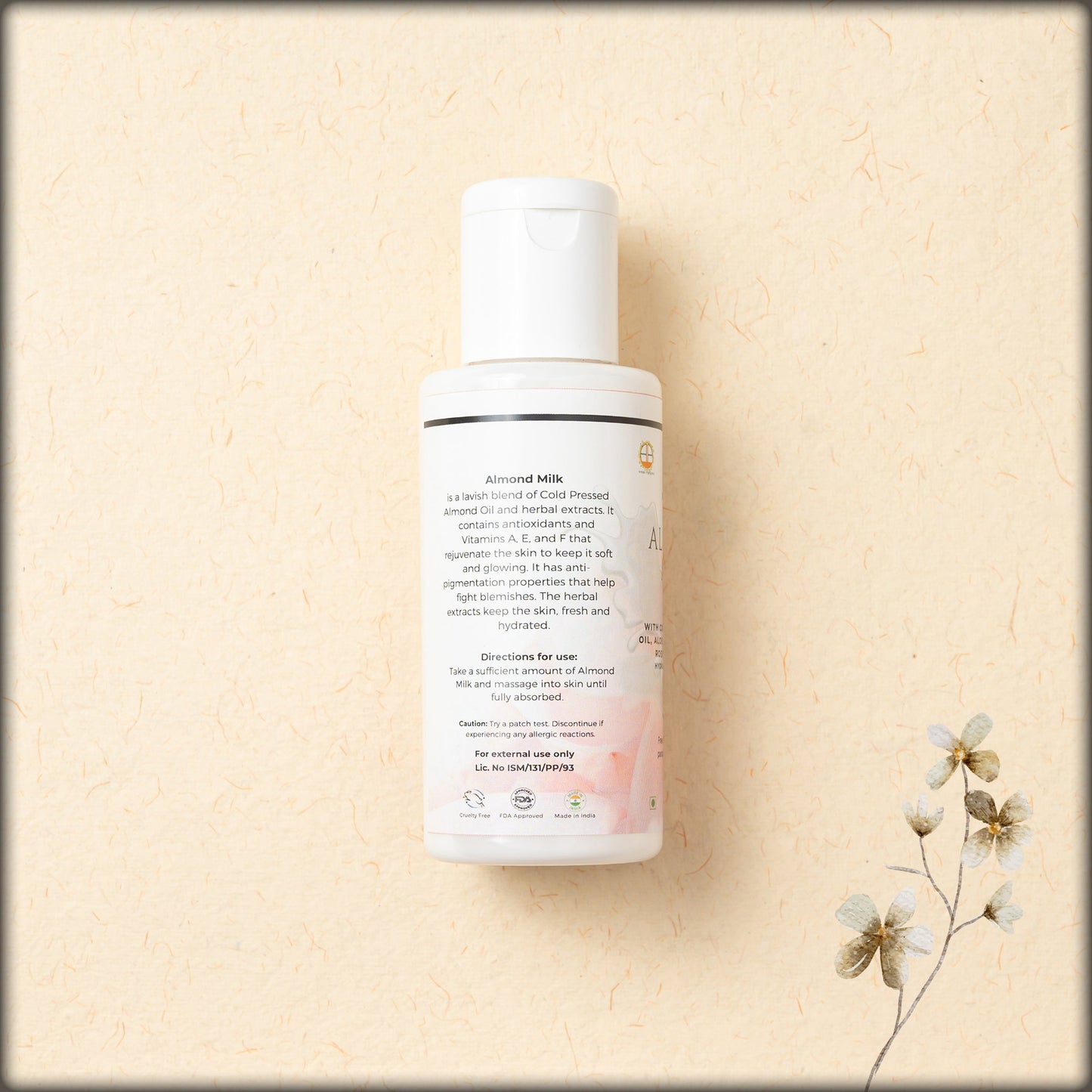 auro pharma almond milk body lotion