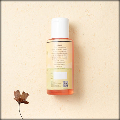 auro pharma face wash with natural aloe vera, neem and lemon peel