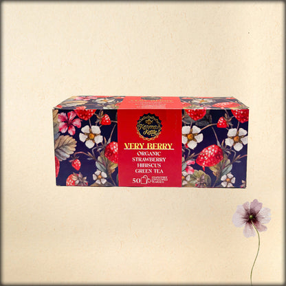 organic strawberry hibiscus green tea bags