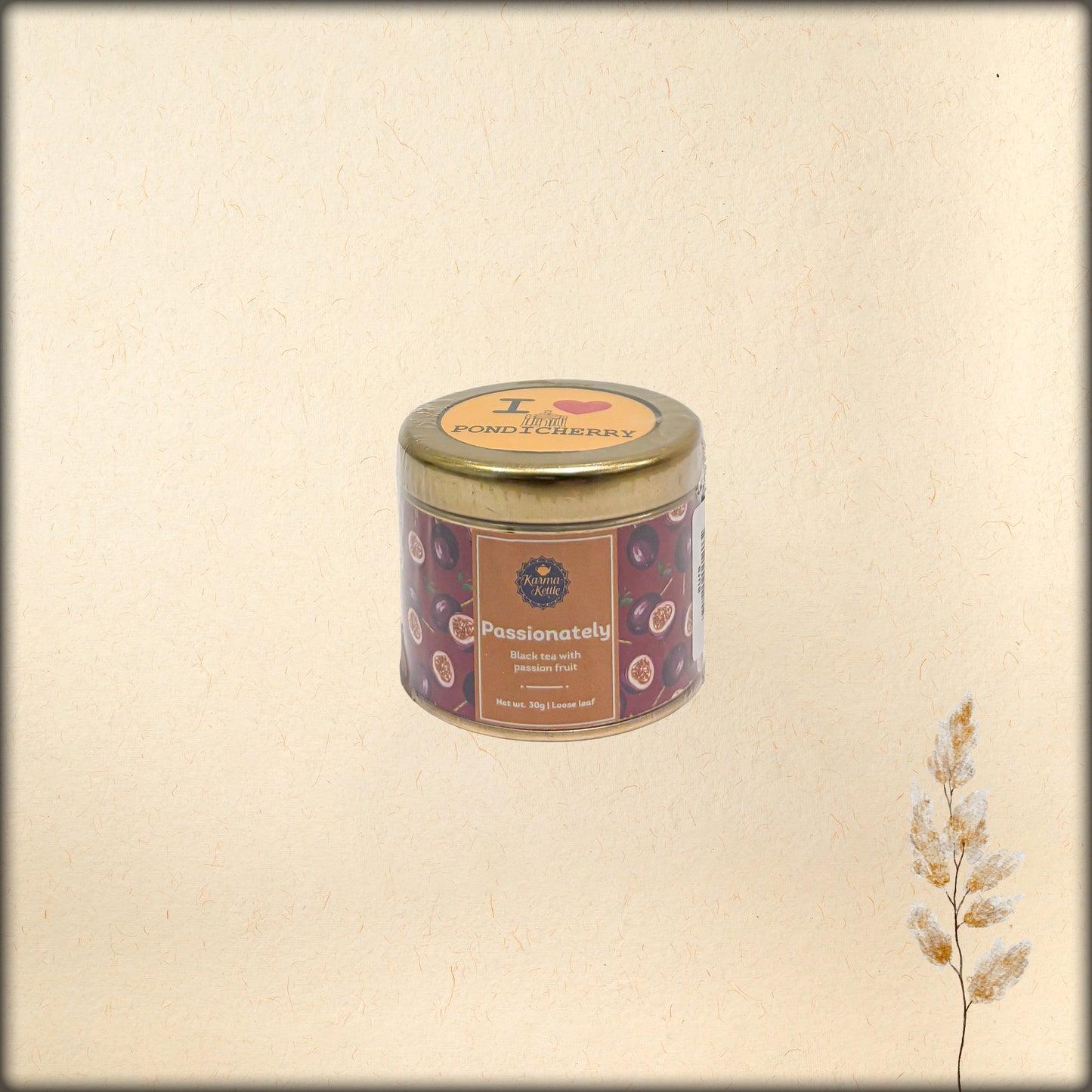 passionately black tea with passion fruit