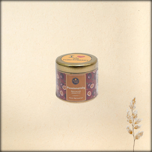 passionately black tea with passion fruit