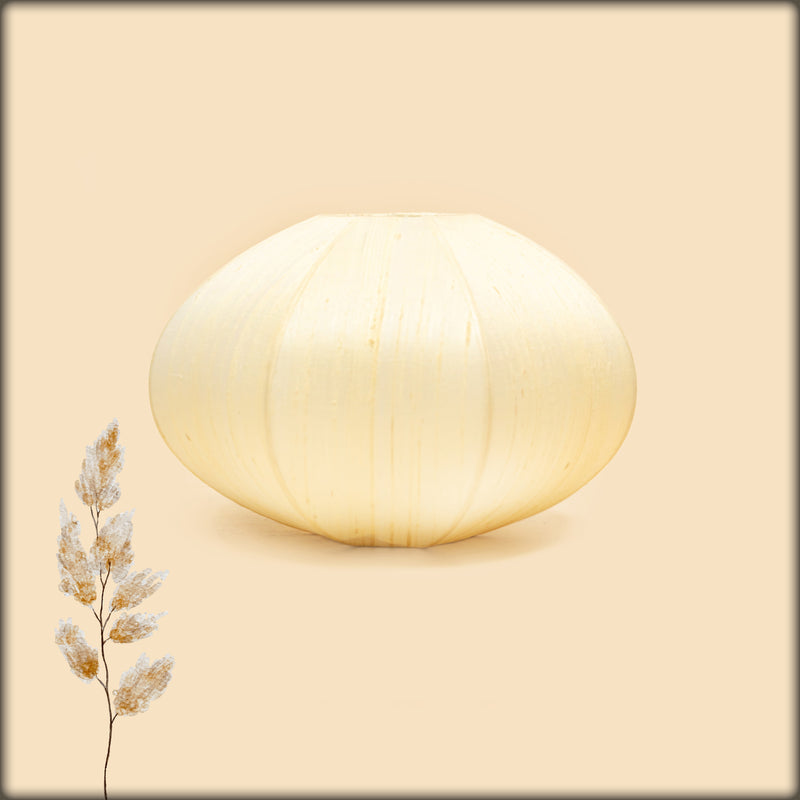 aura silk oval ivory cream mood lamp