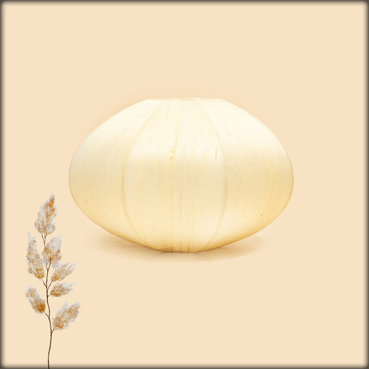 aura silk oval ivory cream mood lamp