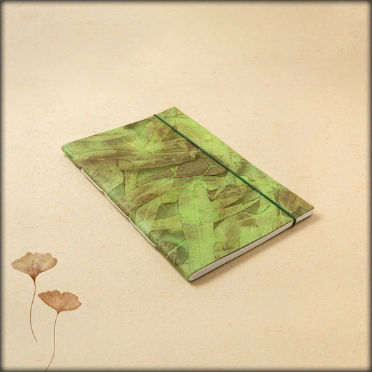 aura floral botanical handmade paper journal