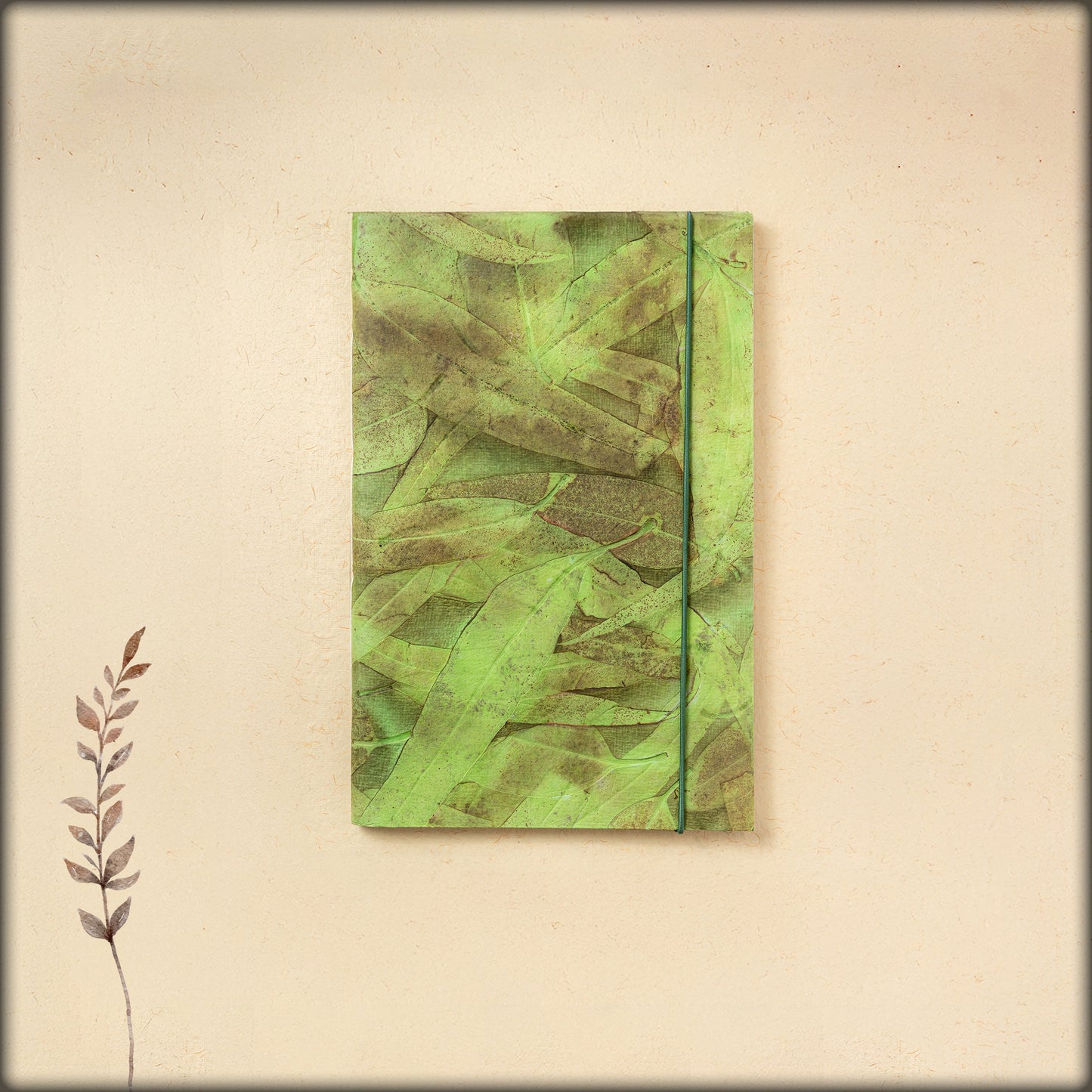 aura floral botanical handmade paper journal