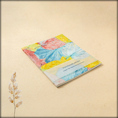 aura wildflower vine botanical handmade paper journal