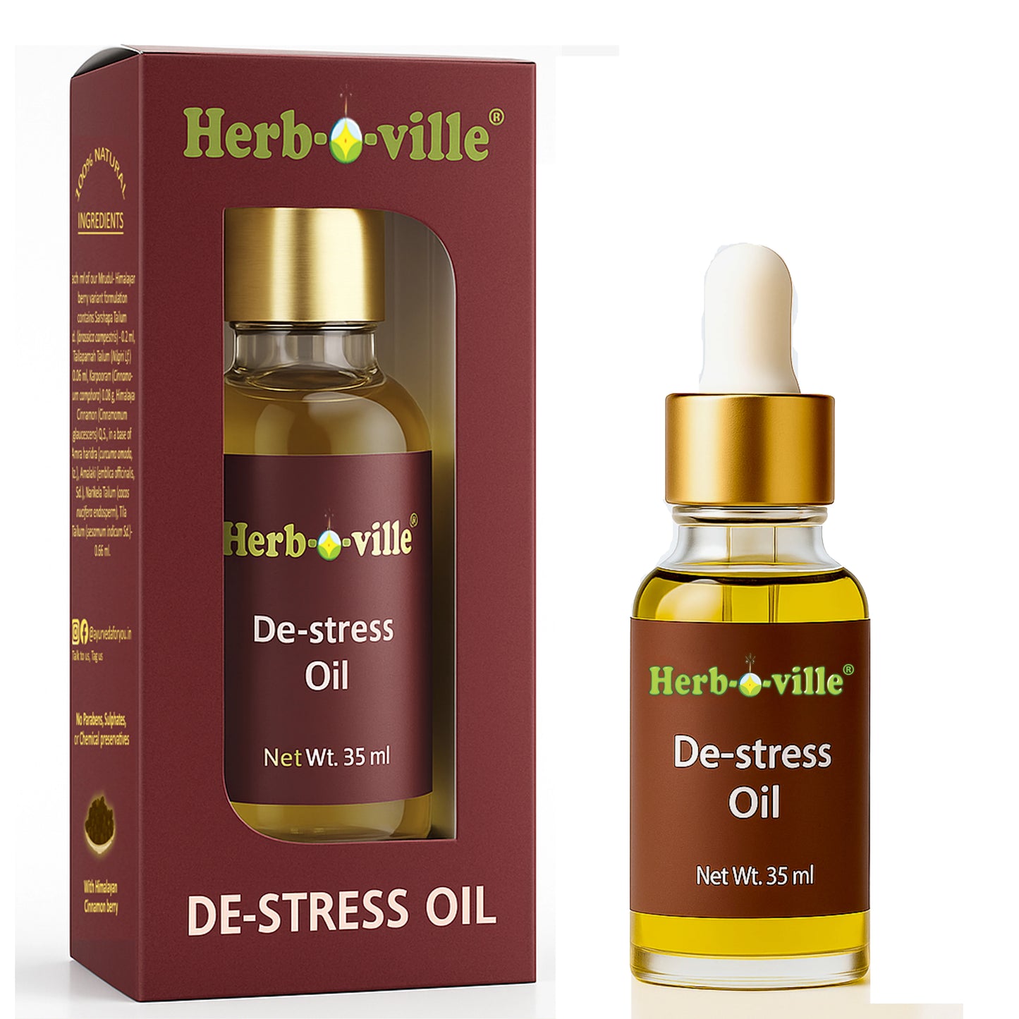 de-stress massage oil