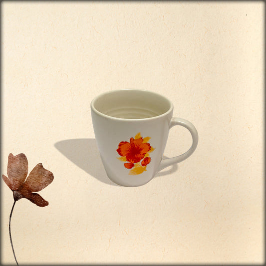 hibiscus flower mug (ivory)