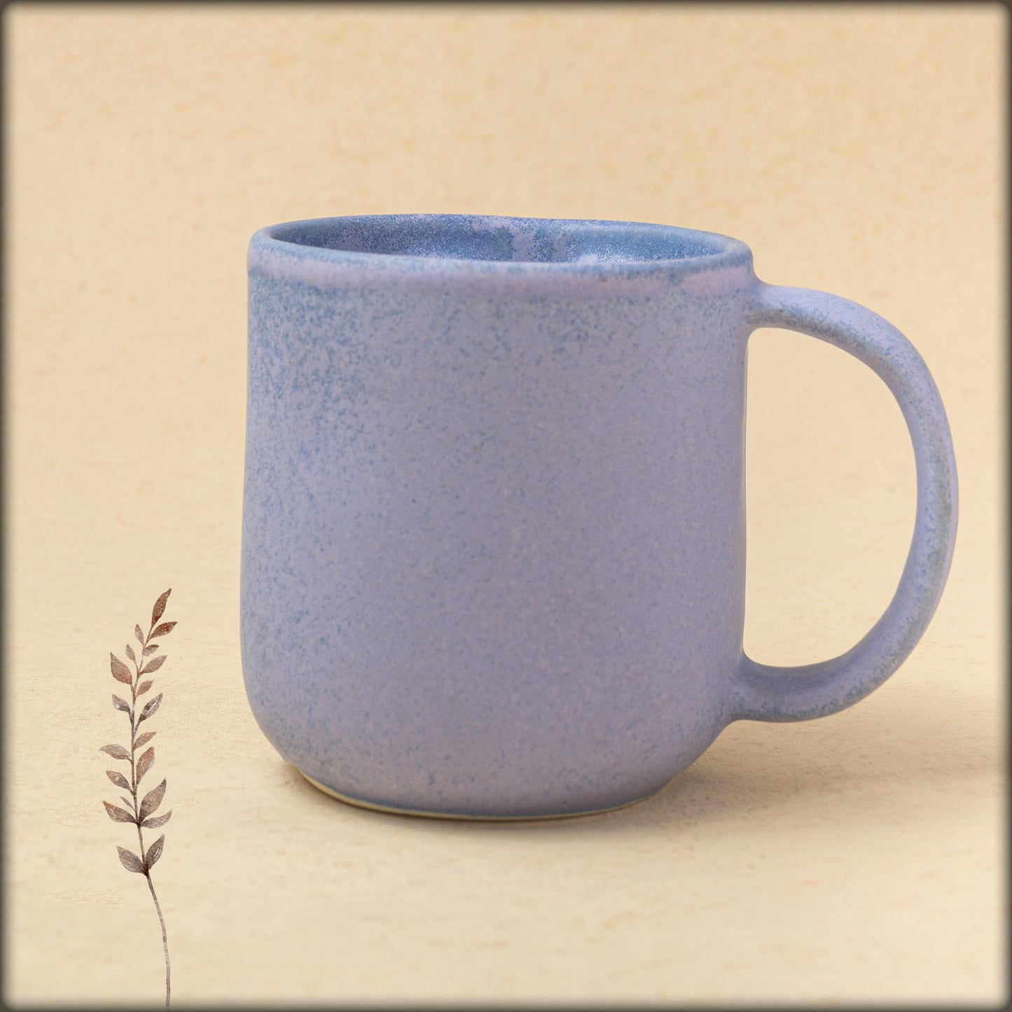 aura lavender easter island mug